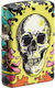 Zippo Skull Lighter Flame in Green Color