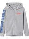 Kids Sweatshirt Cardigan with Hood Gray