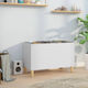vidaXL Έπιπλο Hi-Fi Λευκό με Καφέ Πόδια 74.5x48x38cm