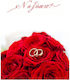 Greeting Card Wedding 12x17cm in Red Color
