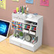 Wood Desk Organizer 28x15x30cm White