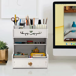 Lemn Desk Organizer 21x15x26cm White