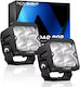 NovSight Square Waterproof Headlights Car LED Mazda 3 / 2 12 / 24V 40W 9.2cm with White Lighting 2pcs