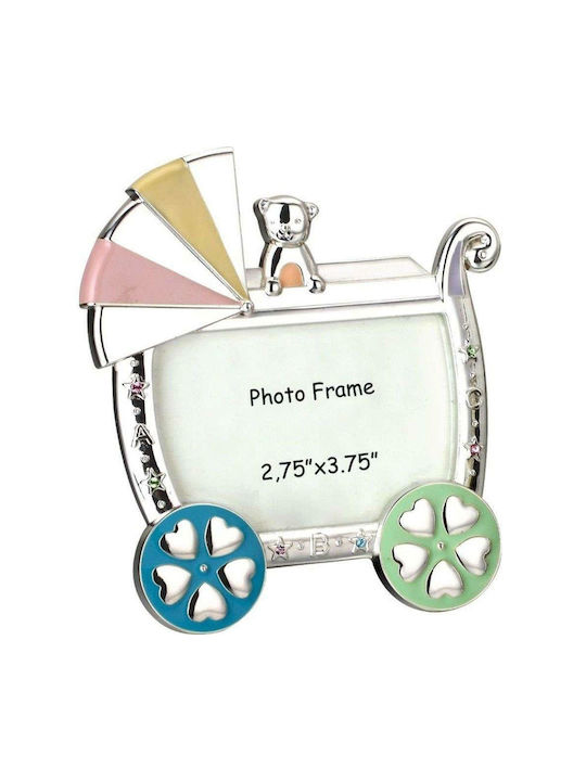 Oriana Ferelli Kids' Metal Multicolour Photo Frame 7x9.5cm