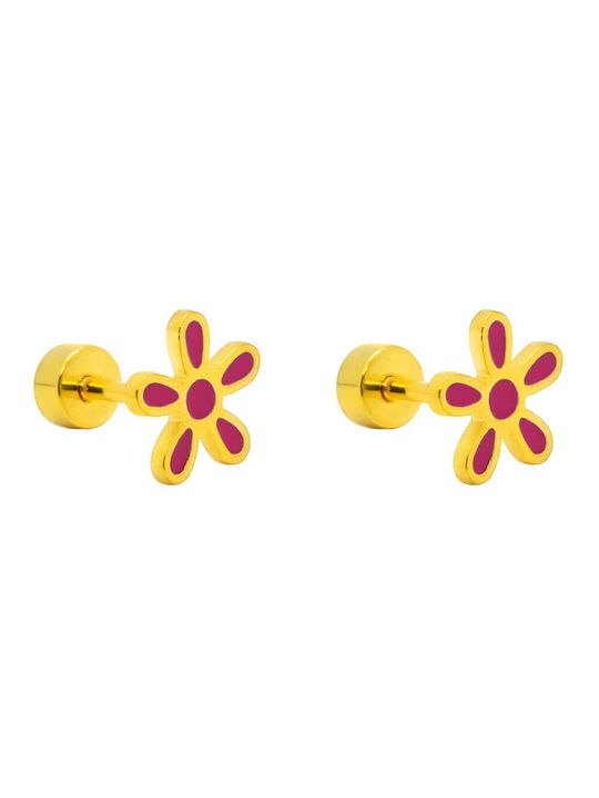 Piercing.gr Hypoallergenic Steel Studs Kids Earrings