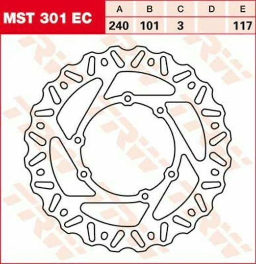 TRW Δισκόπλακα Μπροστά για Honda CRF 250