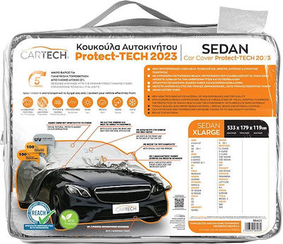 Cartech Κουκούλα 533x179cm Αδιάβροχη XLarge για Sedan