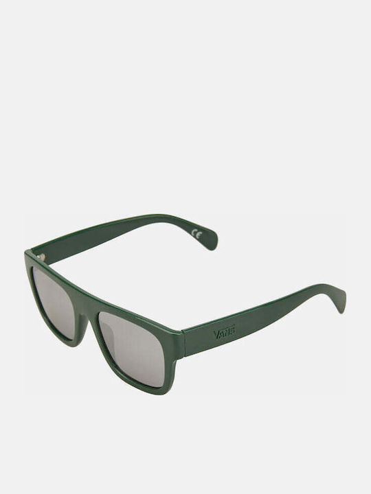 Vans Squared Off Unisex Sunglasses with Green Plastic Frame and Gray Lens VN0A7PR1BD6