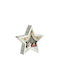 Inart Wood Christmas Decorative Pendant Star 22x5x22cm Beige