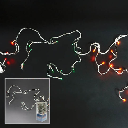 100 Λαμπάκια LED 8μ. Λευκά τύπου Βροχή