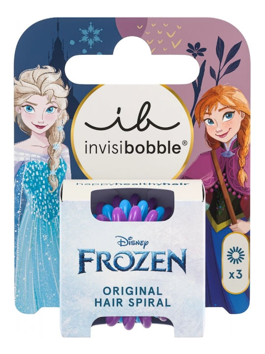 Invisibobble Σετ Παιδικά Λαστιχάκια Σπιράλ Μωβ 3τμχ