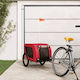 vidaXL Dog Carrying Red Bicycle Trailer for 45kg Pets