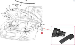Engine Hood Opening Handle Volkswagen Golf CU-000972 Engine Hood Opening Handle Volkswagen Golf CU-000972