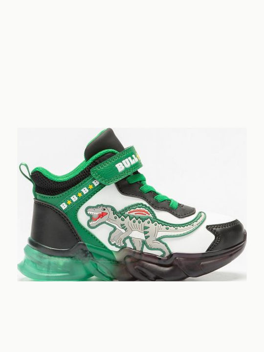 Παιδικά Sneakers High με Σκρατς & Φωτάκια Πολύχρωμα