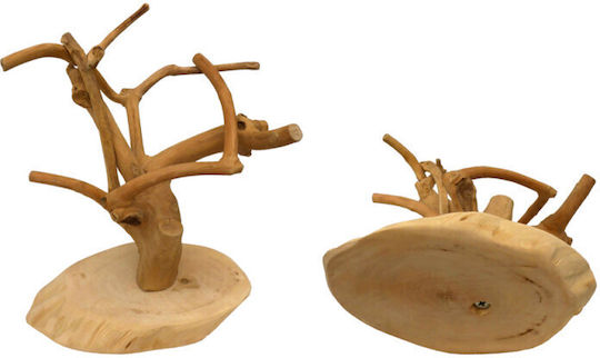 Java Wood Wooden Parrot Cages Stand 21x15cm