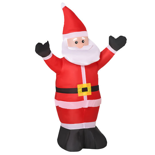 Inflatable Illuminated Santa Claus Electric Red 120x80x40cm