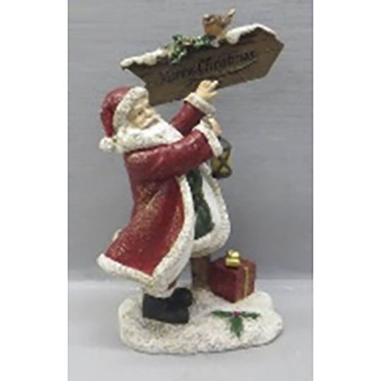 Santa Claus Red 18x16x6cm with Label