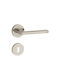 Thirard Lever Middle Door with Rosette Pair Silver