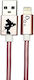 Disney Minnie USB-A to Lightning Cable Ροζ Χρυσό