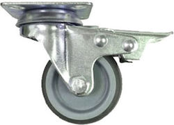 Möbelrad Metallisch Silber 5x5x7cm