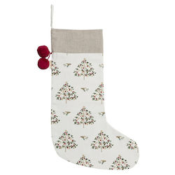 Sophie Allport Weihnachtliche Dekorative Socke mit Baum L60xB22cm.