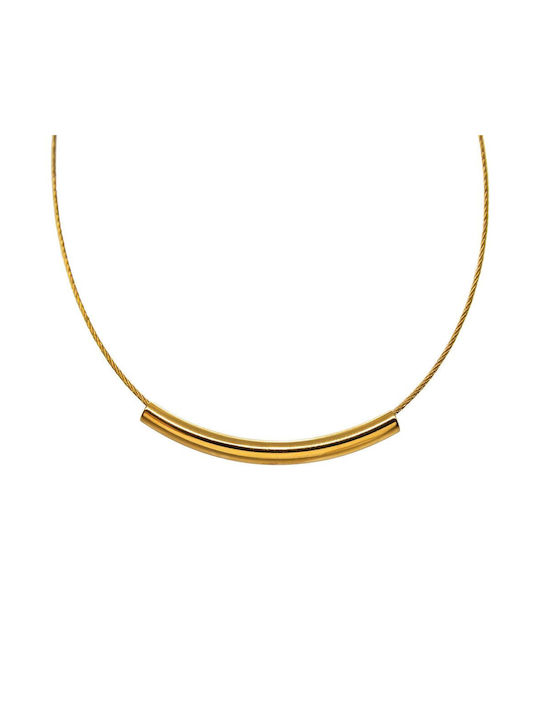 Piercing.gr Halskette aus Vergoldet Stahl