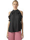 Women's Summer Blouse Sleeveless Black