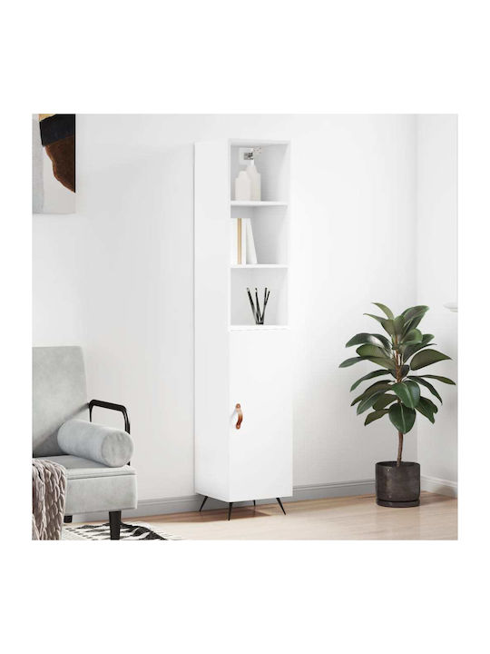 Bookcase White 34.5x34x180cm