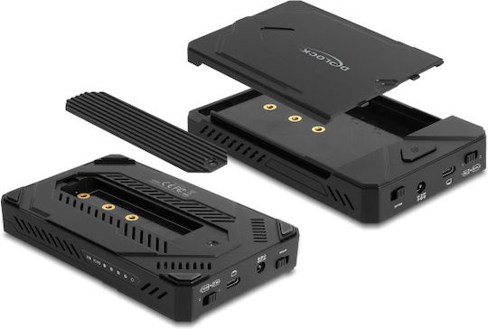 DeLock Θήκη για 2 Σκληρούς Δίσκους 2.5" / M.2 SATA III NVME με σύνδεση SATA
