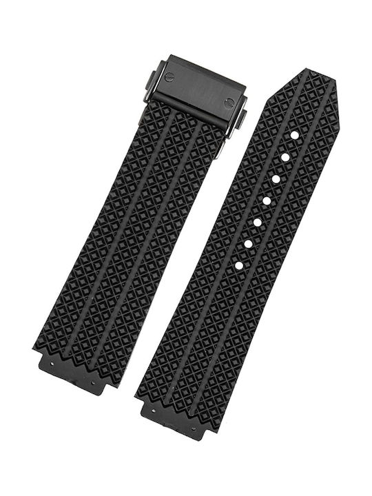 Gummi-Armband Schwarz