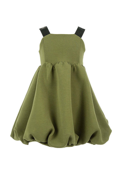 Twinset Rochie pentru Copii Fără mâneci Verde 222GJ2042