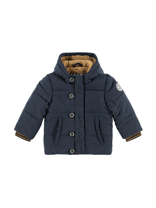 Babyface Boys Quilted Coat Blue Sleeveless with Ηood