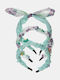 Alouette Green Kids Headbands Set with Flower 3pcs