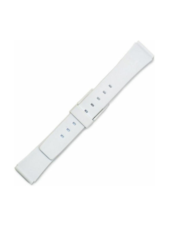 Rubber Strap White 18mm