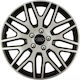 Versaco Σετ Τάσια Αυτοκινήτου Dakar Nc με Σήμα Ford 4τμχ 16" Ασημί