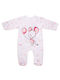 Babybol Baby Bodysuit Set Long-Sleeved Pink