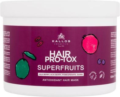 Kallos Pro-tox Superfruits Μάσκα Μαλλιών για Ενδυνάμωση 500ml