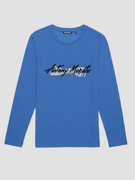 Antony Morato Kids Blouse Long Sleeve Blue