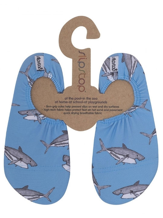 Slipstop Great Kinder Badeschuhe Hellblau