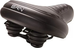 BRN Black City Bicycle Saddle