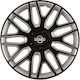 Versaco Car Hubcap Set Dakar with Nissan Emblem 14" 4pcs Black