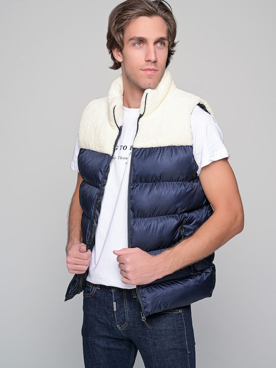 Ben Tailor Ärmellos Jacke Puffer Blau