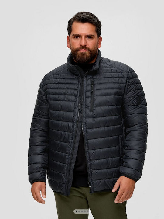 S.Oliver Men's Winter Puffer Jacket Black