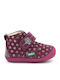 Ghete Copii din Suede cu Velcro Burgundy