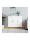 Wooden Buffet White L90xW34xH80cm