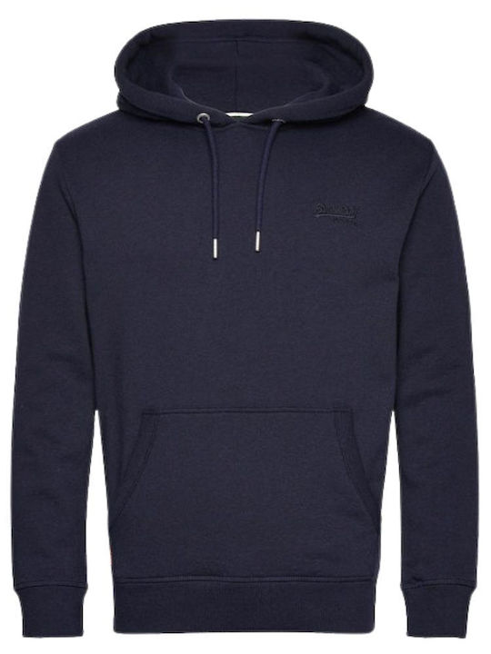 Superdry D2 Ovin Φούτερ με Κουκούλα Navy Μπλε