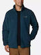 Columbia Jachetă Fleece pentru Bărbați cu Fermoar Albastru