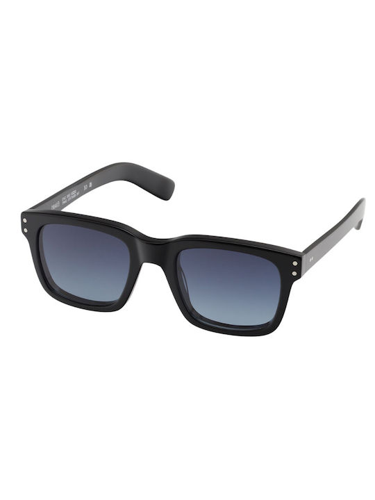 Kaleos Evans Sonnenbrillen mit Schwarz Rahmen und Schwarz Verlaufsfarbe Linse