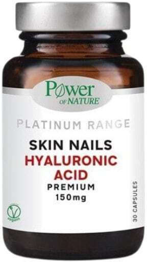 Power Of Nature Platinum Range Skin Nails Hyaluronic Acid 150mg Συμπλήρωμα για την Υγεία Αρθρώσεων & Οστών 30 κάψουλες