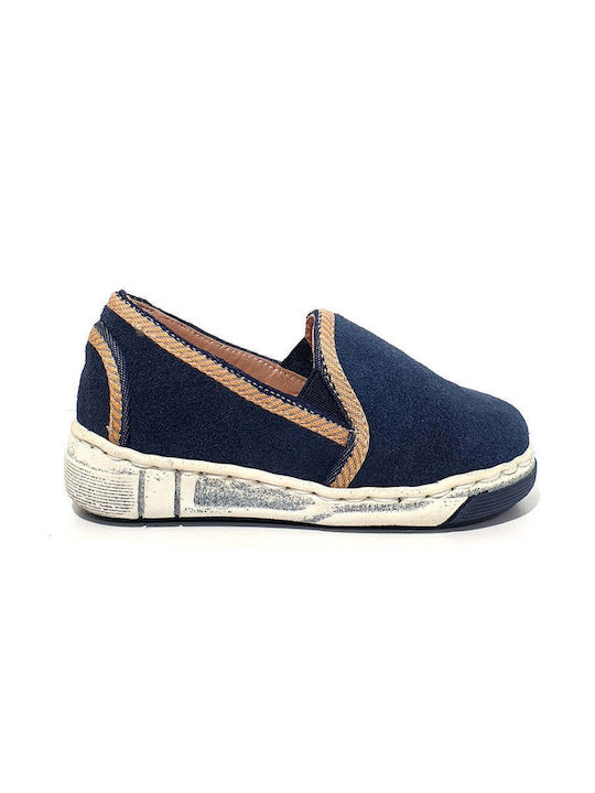 Designer's Cat Βαπτιστικές Δερμάτινες Εσπαντρίγιες Navy Μπλε